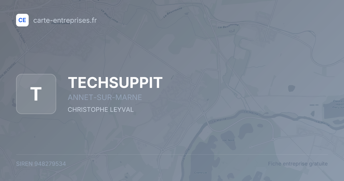 TECHSUPPIT — 948279534 — fiche entreprise