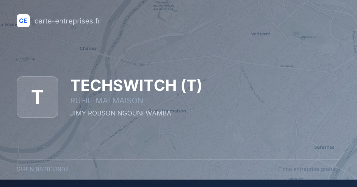 TECHSWITCH (T) — 982833907 — fiche entreprise