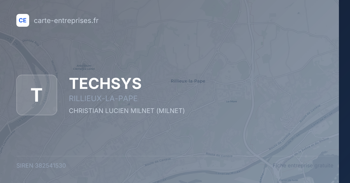 TECHSYS — 382541530 — fiche entreprise