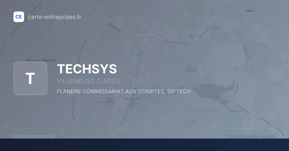 TECHSYS — 448530196 — fiche entreprise