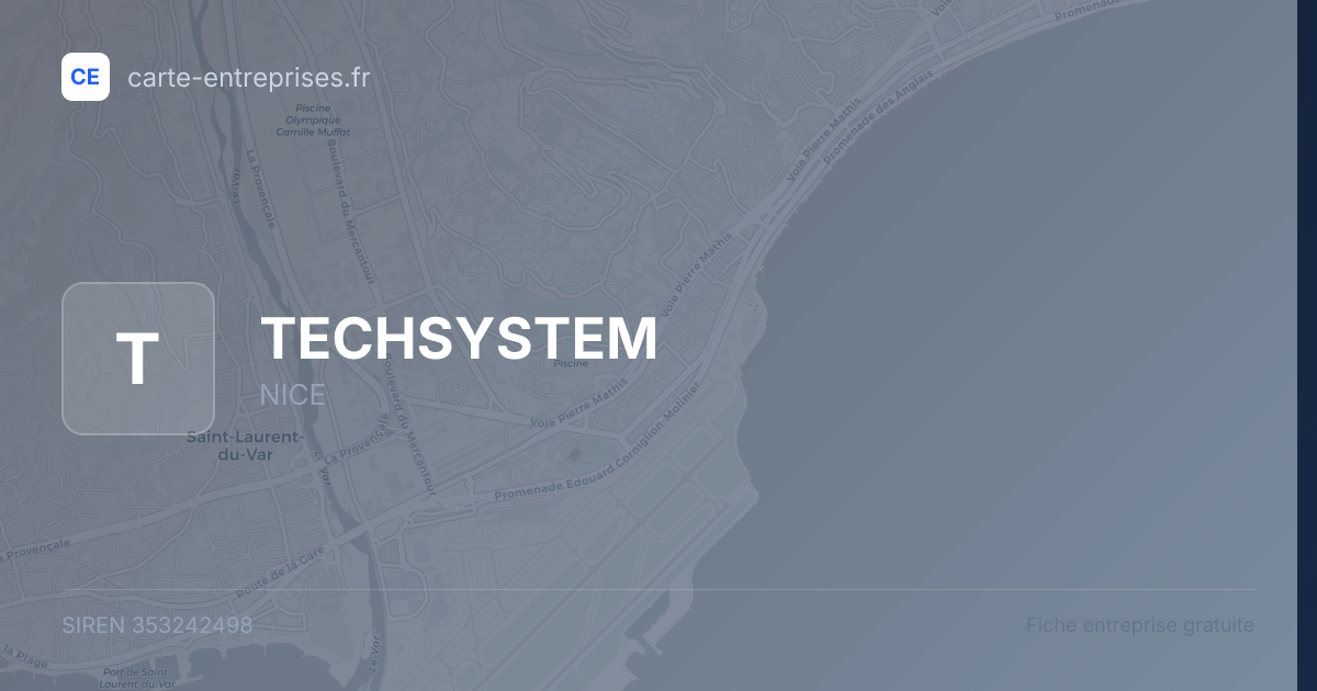 TECHSYSTEM — 353242498 — fiche entreprise
