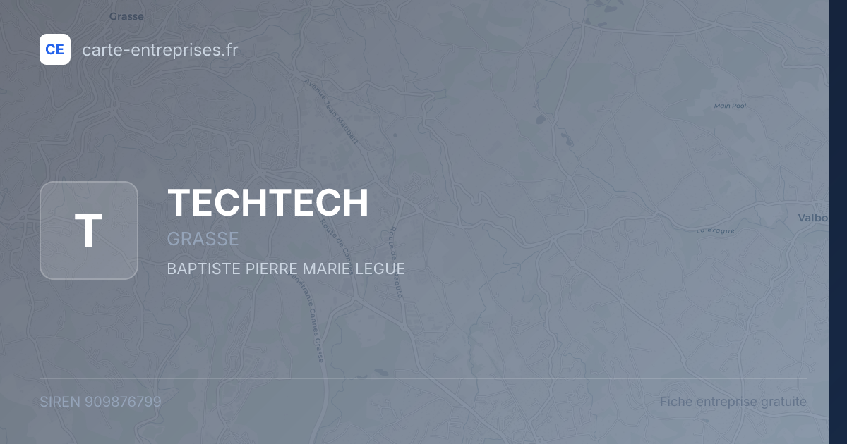 TECHTECH — 909876799 — fiche entreprise