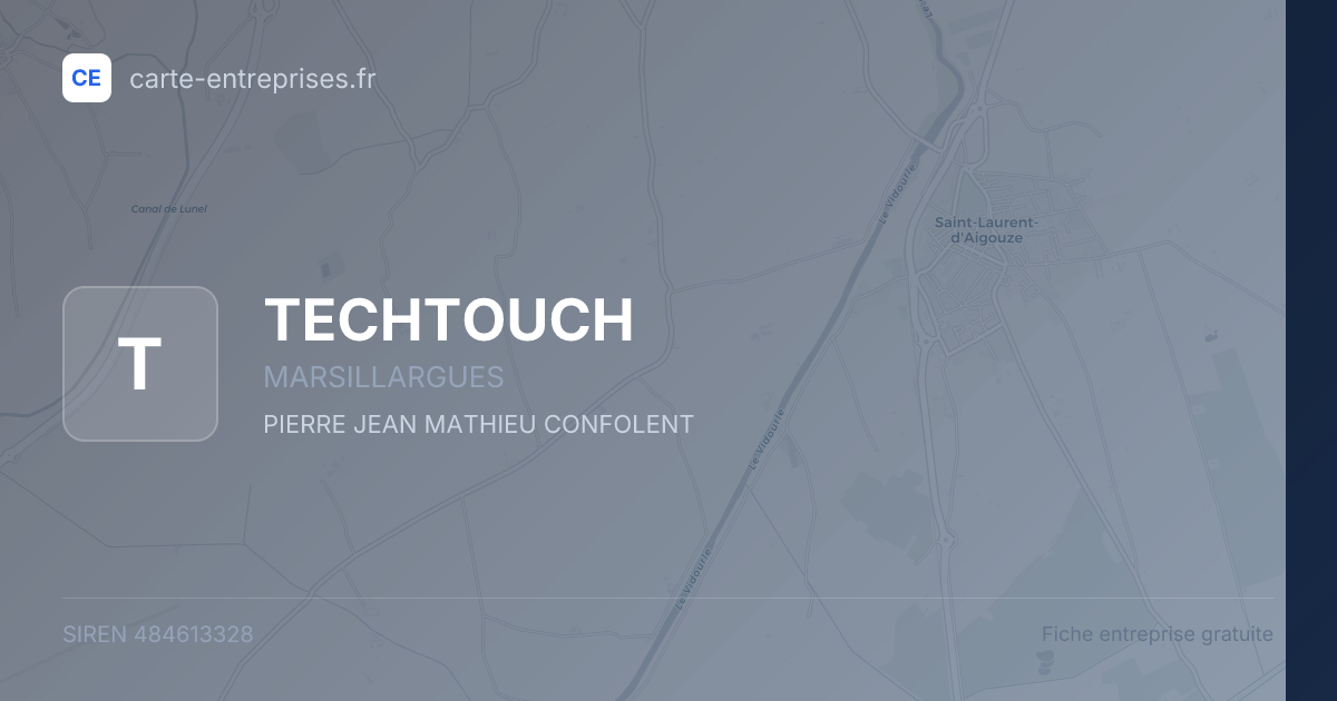 TECHTOUCH — 484613328 — fiche entreprise