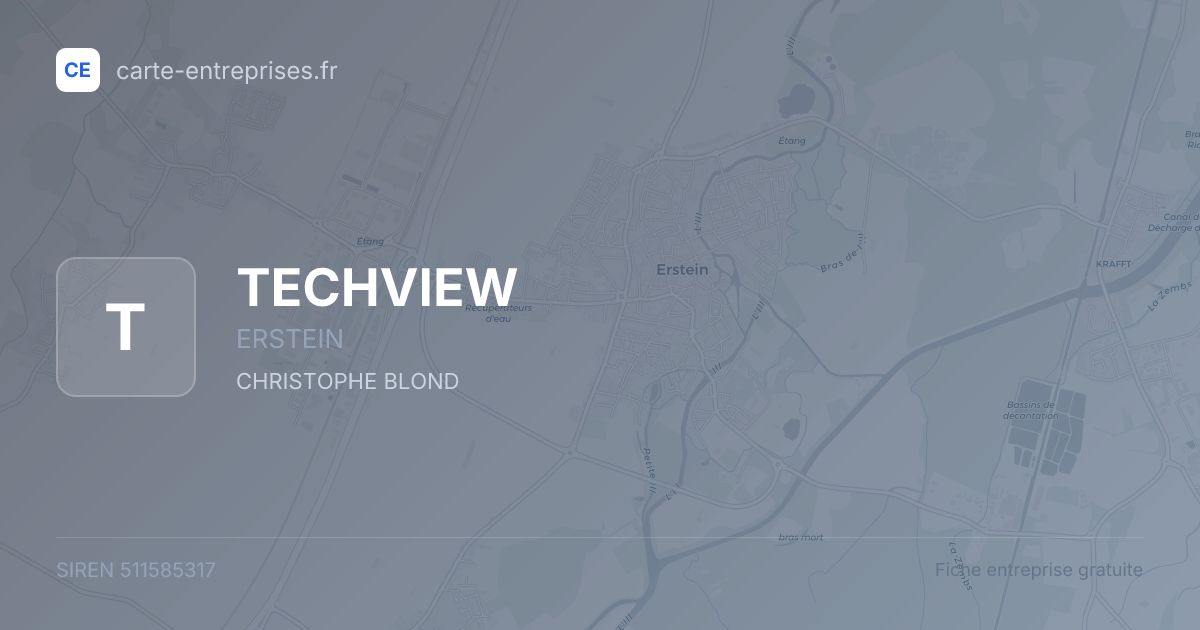 TECHVIEW — 511585317 — fiche entreprise