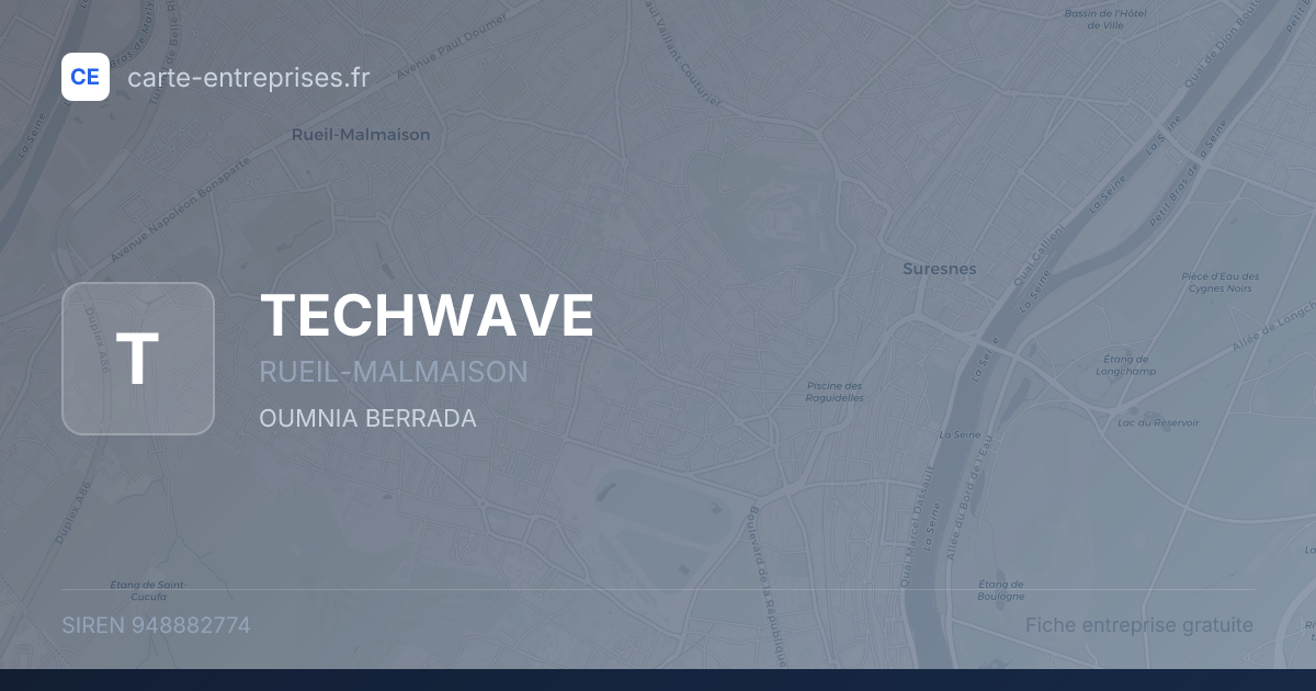 TECHWAVE — 948882774 — fiche entreprise