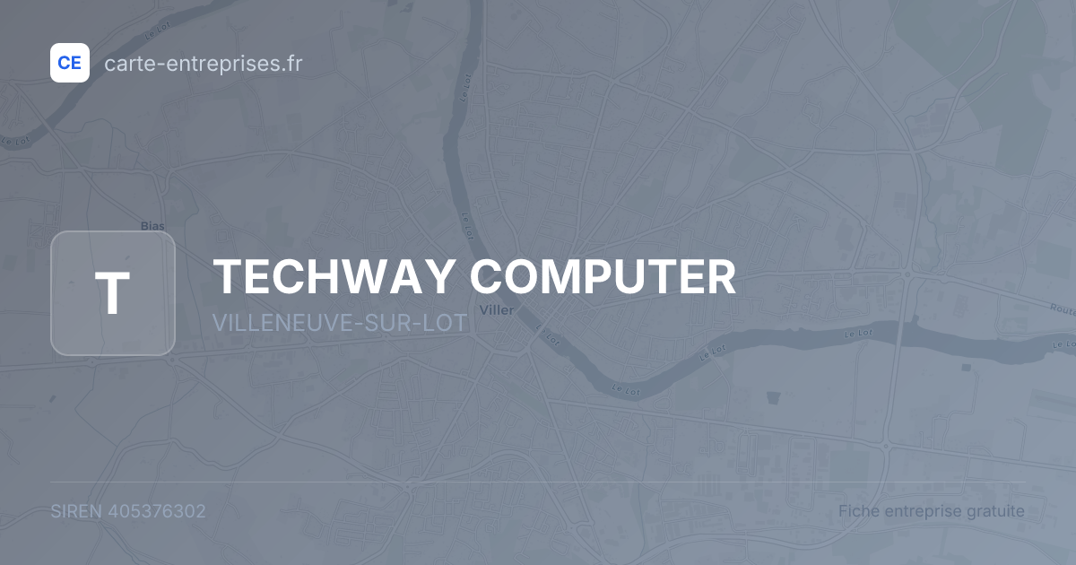 TECHWAY COMPUTER — 405376302 — fiche entreprise