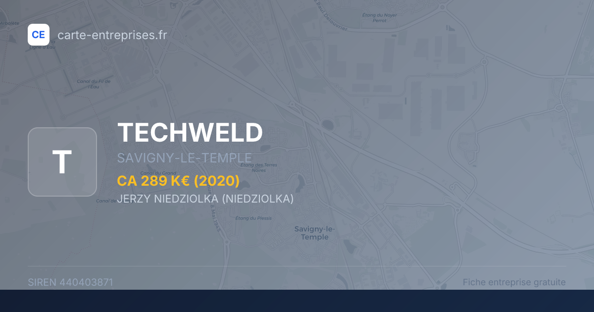TECHWELD — 440403871 — fiche entreprise