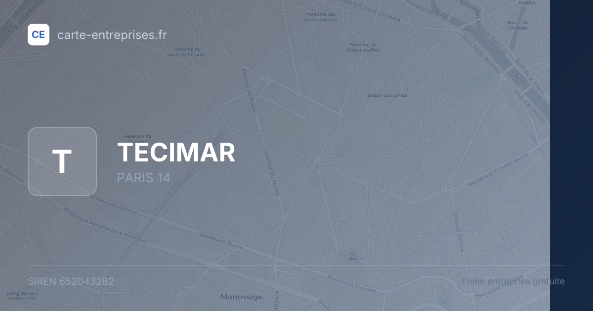 TECIMAR — 652043282 — fiche entreprise