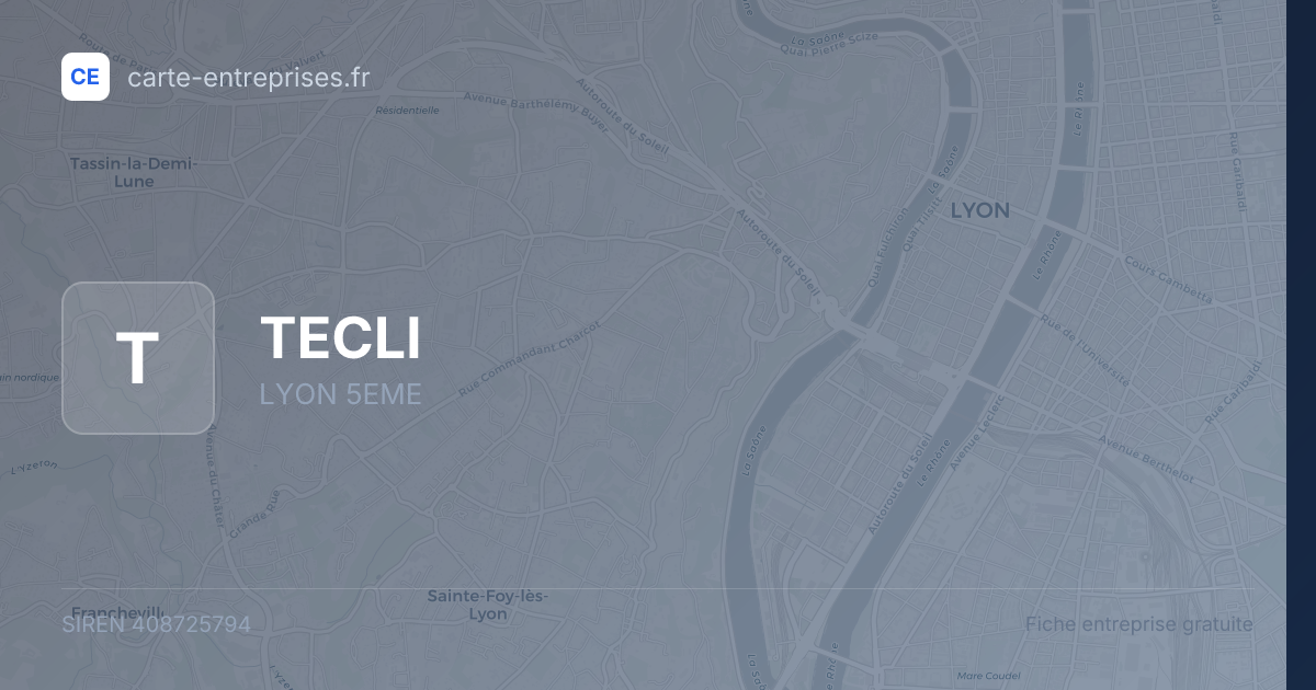 TECLI — 408725794 — fiche entreprise