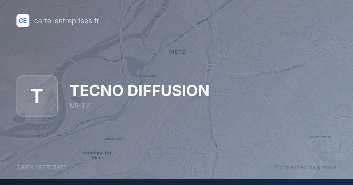 TECNO DIFFUSION — 397708975 — fiche entreprise