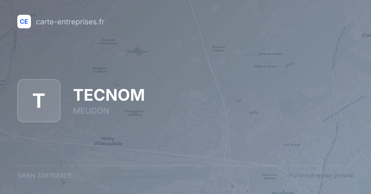 TECNOM — 339762403 — fiche entreprise