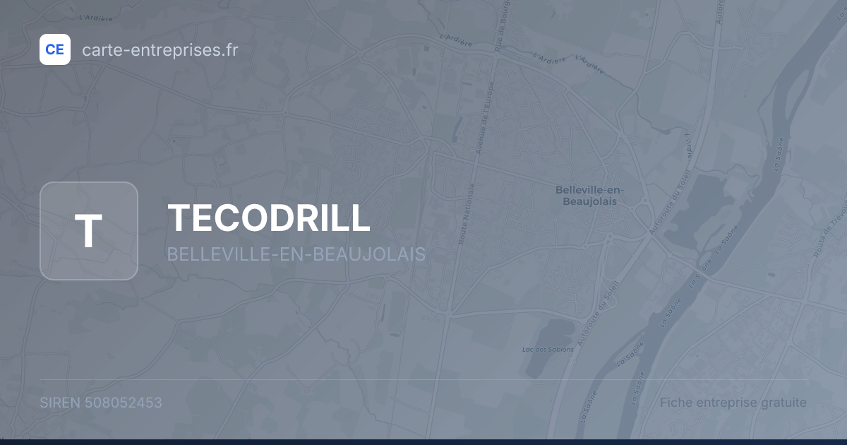 TECODRILL — 508052453 — fiche entreprise