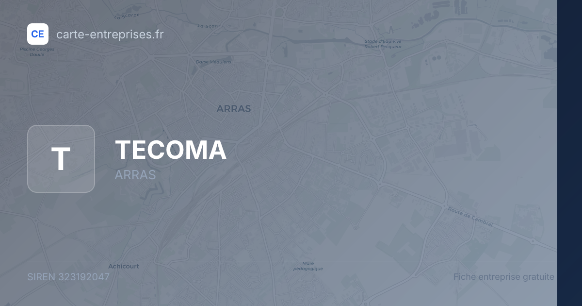 TECOMA — 323192047 — fiche entreprise