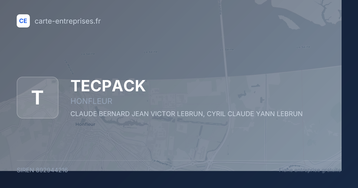 TECPACK — 892944216 — fiche entreprise