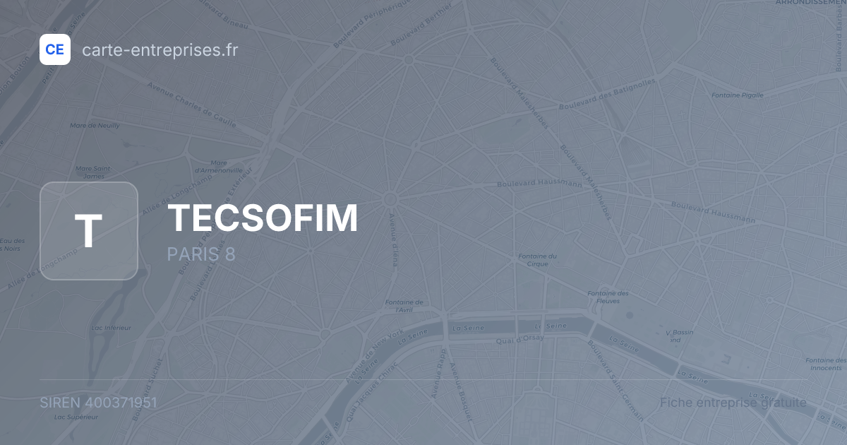 TECSOFIM — 400371951 — fiche entreprise