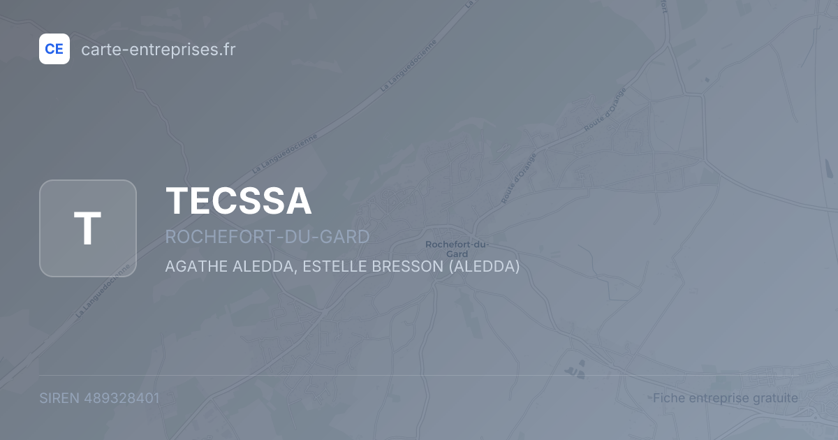 TECSSA — 489328401 — fiche entreprise
