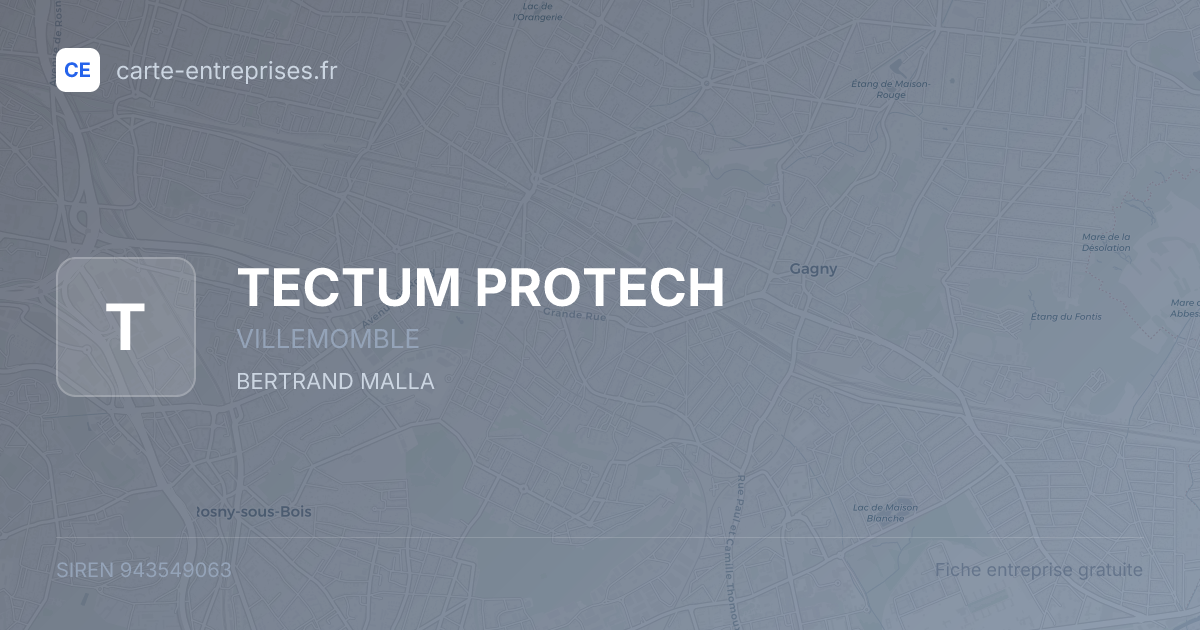 TECTUM PROTECH — 943549063 — fiche entreprise