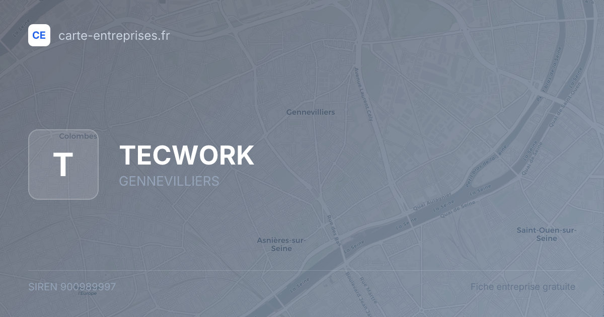 TECWORK — 900989997 — fiche entreprise