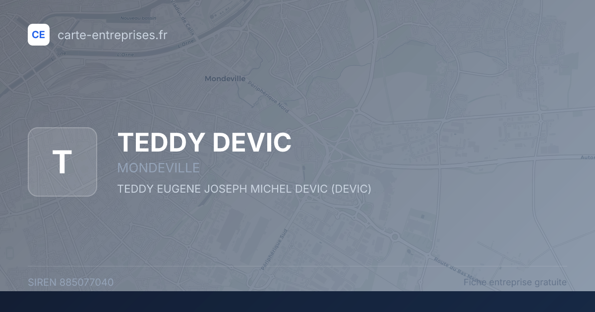TEDDY DEVIC — 885077040 — fiche entreprise