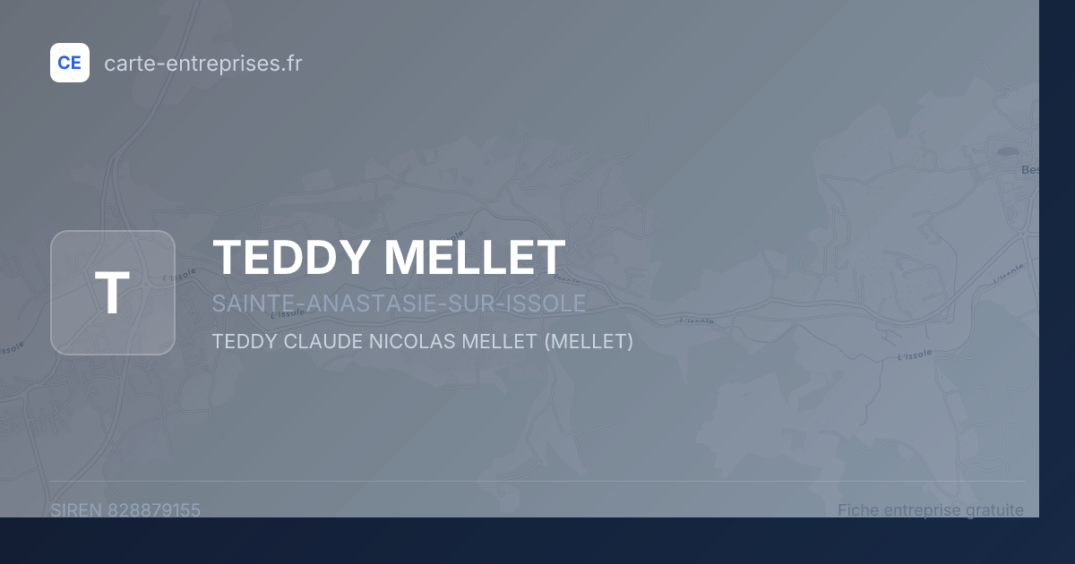 TEDDY MELLET — 828879155 — fiche entreprise