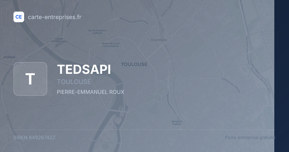 TEDSAPI — 849267422 — fiche entreprise