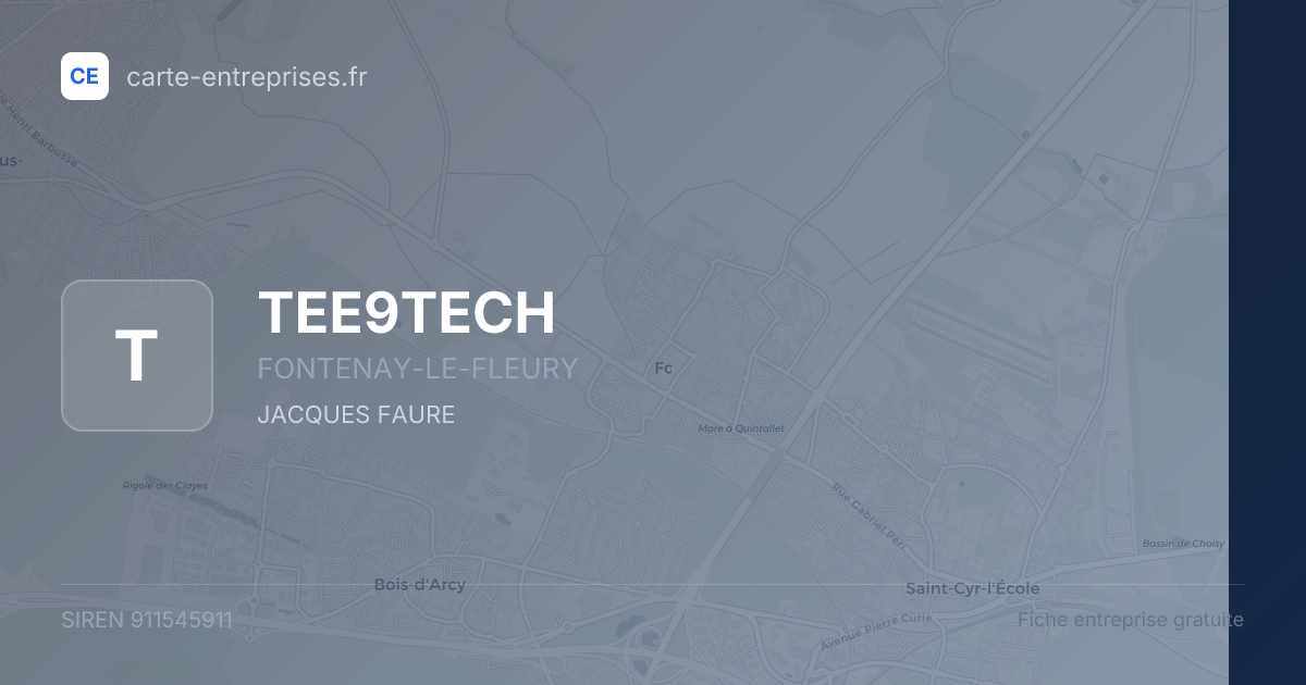 TEE9TECH — 911545911 — fiche entreprise