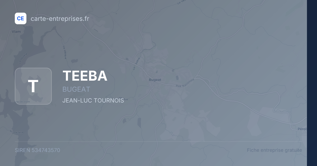 TEEBA — 534743570 — fiche entreprise
