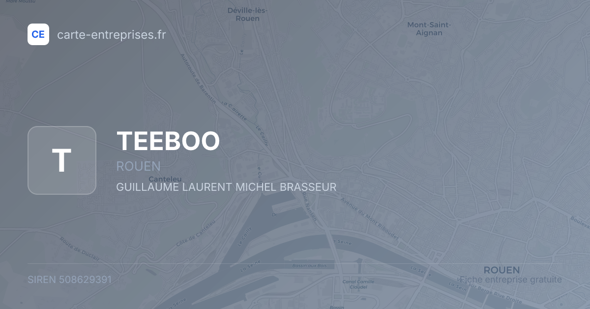 TEEBOO — 508629391 — fiche entreprise
