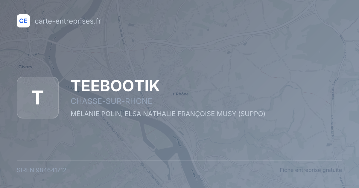 TEEBOOTIK — 984641712 — fiche entreprise