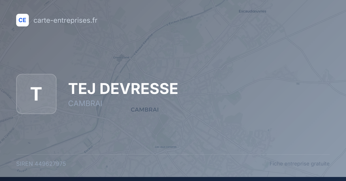 TEJ DEVRESSE — 449627975 — fiche entreprise