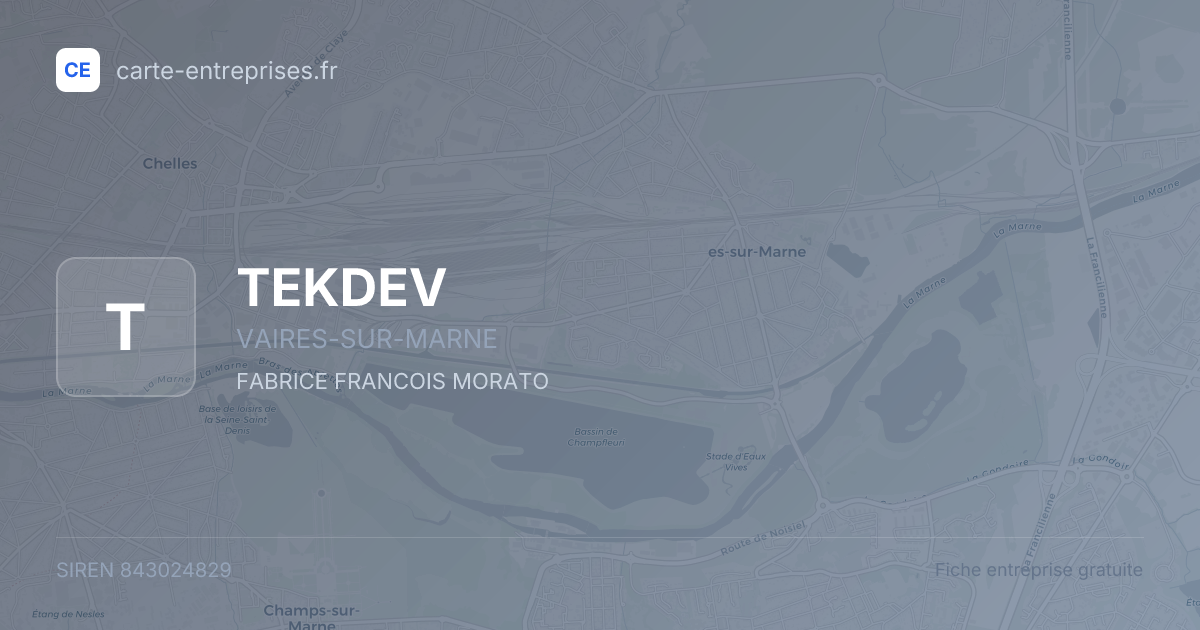 TEKDEV — 843024829 — fiche entreprise