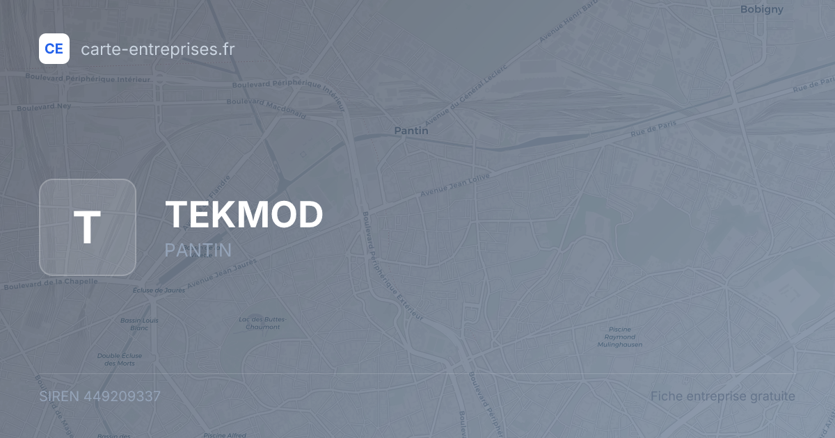 TEKMOD — 449209337 — fiche entreprise
