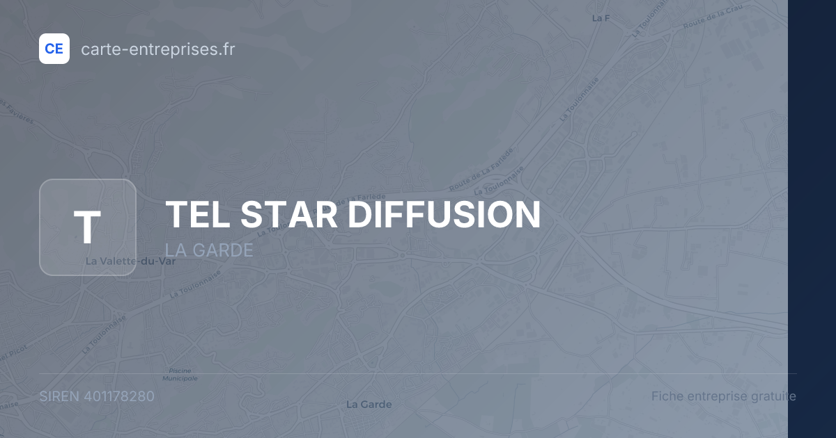 TEL STAR DIFFUSION — 401178280 — fiche entreprise