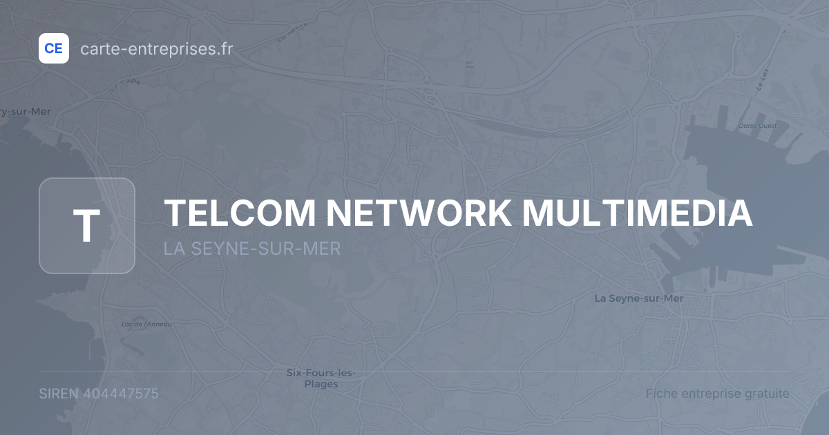 TELCOM NETWORK MULTIMEDIA — 404447575 — fiche entreprise