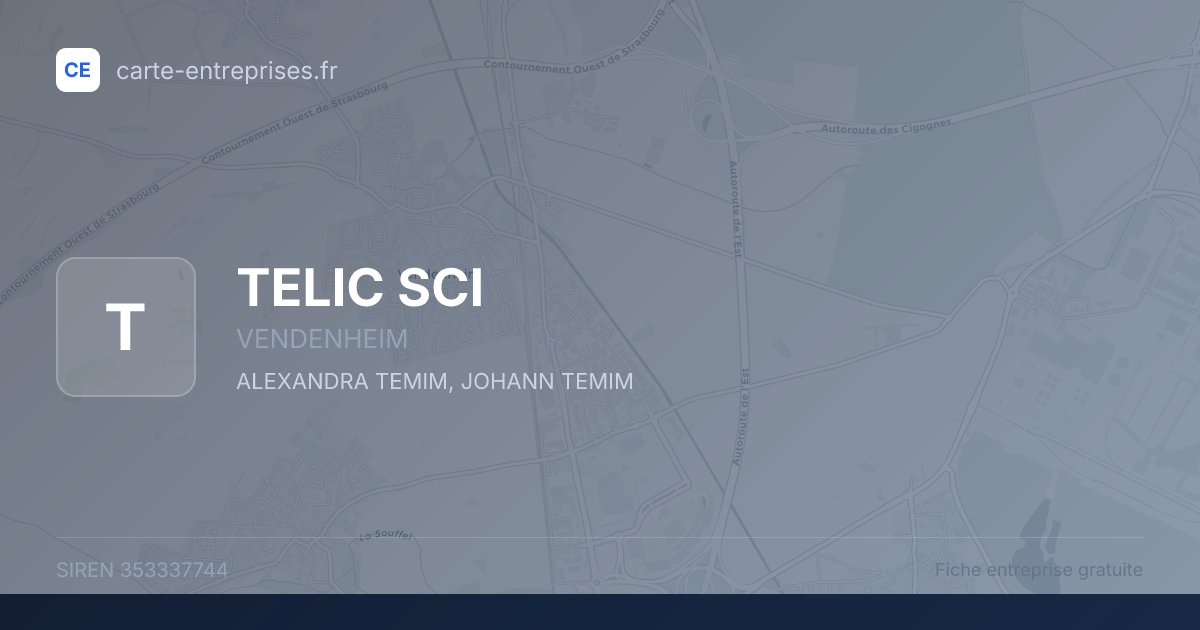 TELIC SCI — 353337744 — fiche entreprise