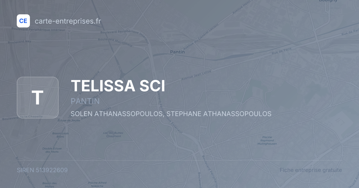 TELISSA SCI — 513922609 — fiche entreprise