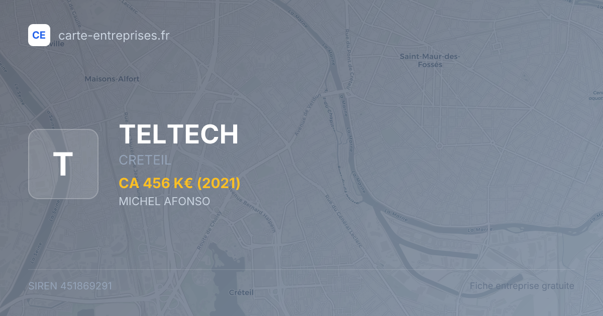 TELTECH — 451869291 — fiche entreprise