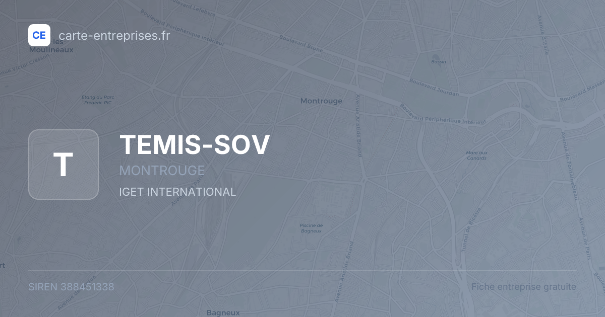 TEMIS-SOV — 388451338 — fiche entreprise