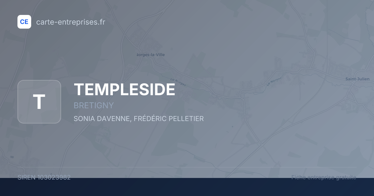 TEMPLESIDE — 103023982 — fiche entreprise