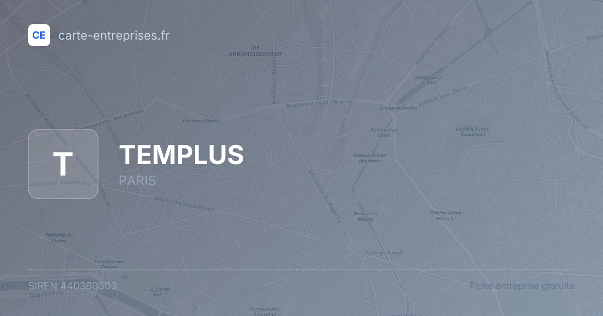 TEMPLUS — 440360303 — fiche entreprise