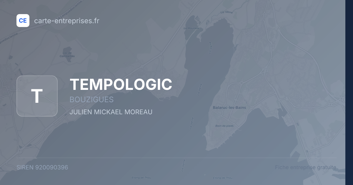 TEMPOLOGIC — 920090396 — fiche entreprise