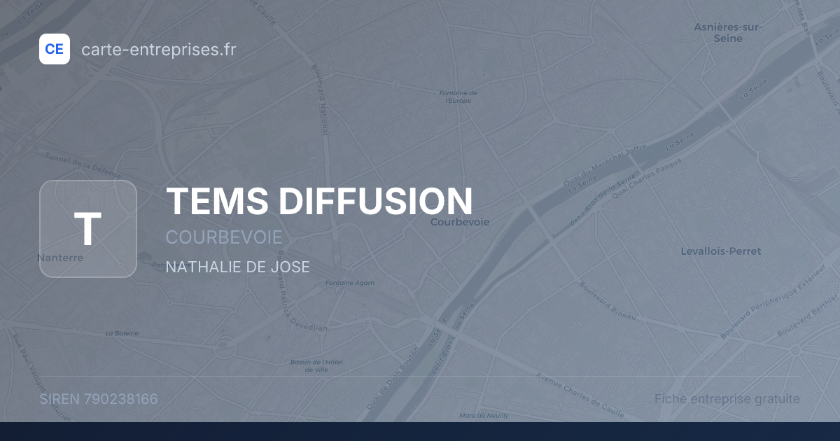 TEMS DIFFUSION — 790238166 — fiche entreprise