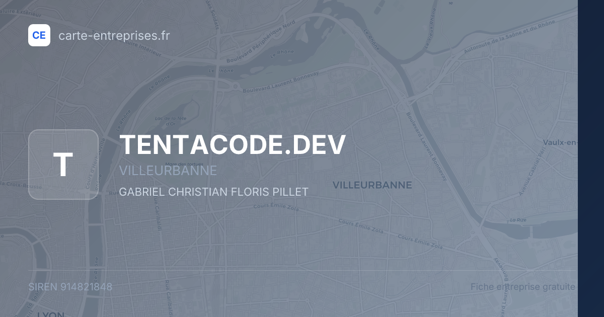 TENTACODE.DEV — 914821848 — fiche entreprise