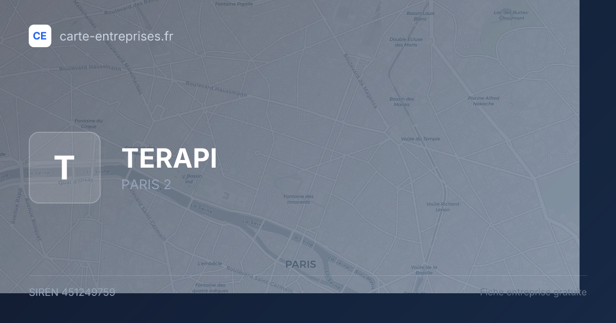 TERAPI — 451249759 — fiche entreprise