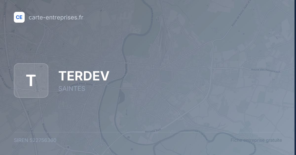 TERDEV — 522756360 — fiche entreprise