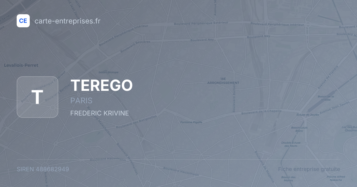 TEREGO — 488682949 — fiche entreprise