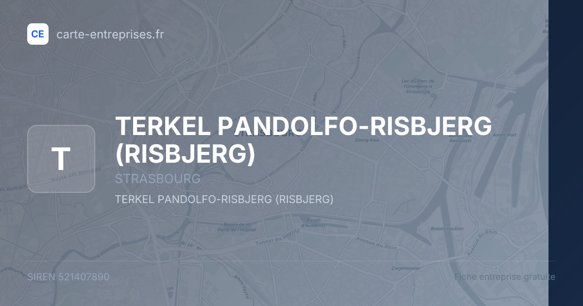 TERKEL PANDOLFO-RISBJERG (RISBJERG) — 521407890 — fiche entreprise
