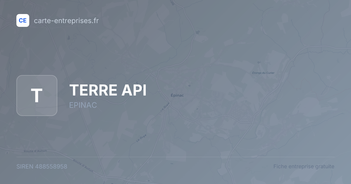 TERRE API — 488558958 — fiche entreprise