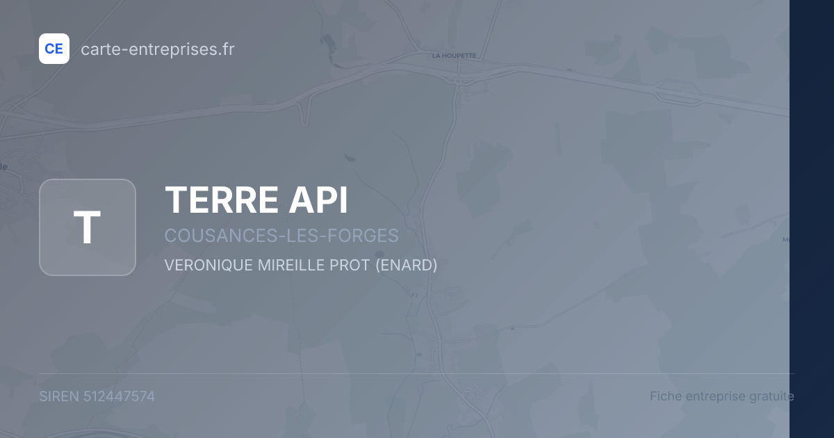 TERRE API — 512447574 — fiche entreprise