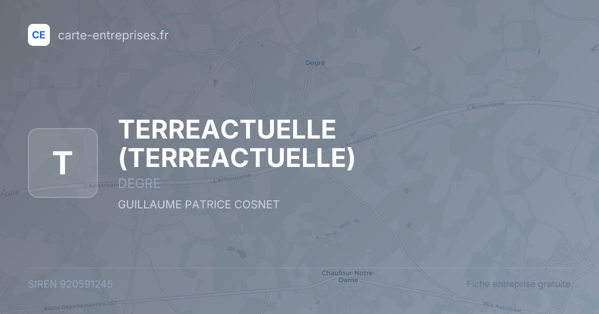 TERREACTUELLE — 920591245 — fiche entreprise